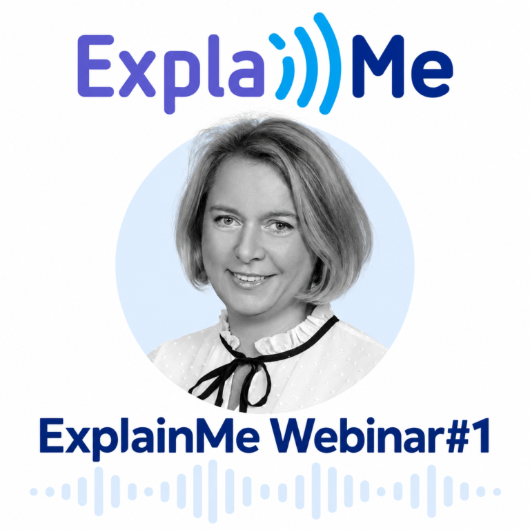 ExplainMe Webinar#1: Analysis of Speech in Psychiatry